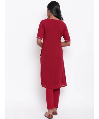 Maroon Gota Angrakha Set 4