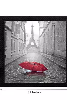 Effiel Tower Design Satin Matt Texture UV Art Painting