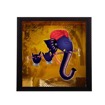Lord Ganesha Satin Matt Texture UV Art Painting 1