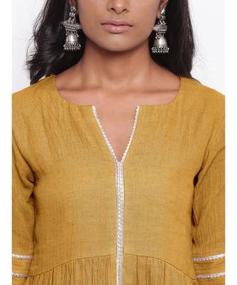 Green Gota Slit Kurta Set 6
