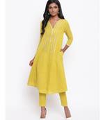 Yellow Gota Kurta Set