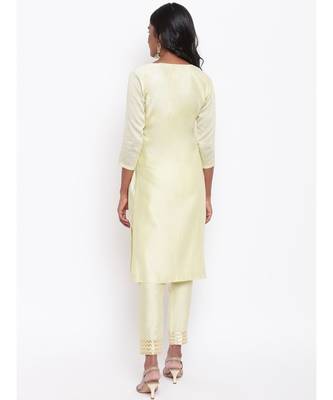 Green Foil Center Kurta Set 4