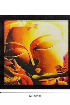 Laughing Buddha Design Satin Matt Texture UV Art Painting