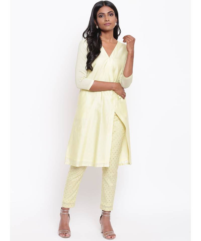 Green Foil Angrakha Set