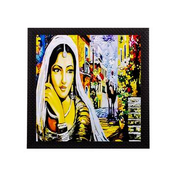 Village Lady Satin Matt Texture UV Art Painting 1