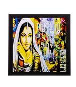 Village Lady Satin Matt Texture UV Art Painting