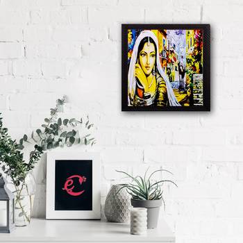 Village Lady Satin Matt Texture UV Art Painting 2