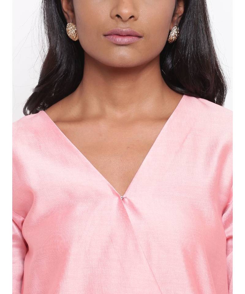 Pink Foil Angrakha Set