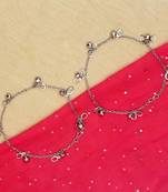 Silver anklets
