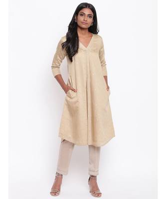 Beige Booti Kurta 1