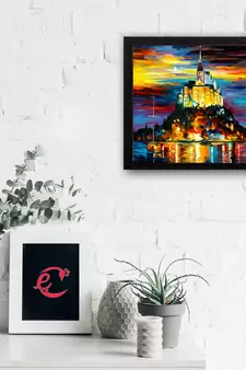 Scenary View Matt Textured UV Art Painting