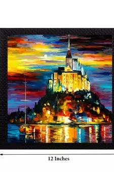 Scenary View Matt Textured UV Art Painting