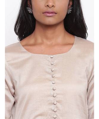 Grey Gota Gathered Kurta 6