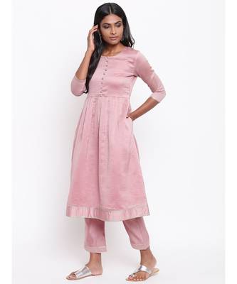 Pink Gota Gathered Kurta 2