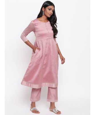 Pink Gota Gathered Kurta 3
