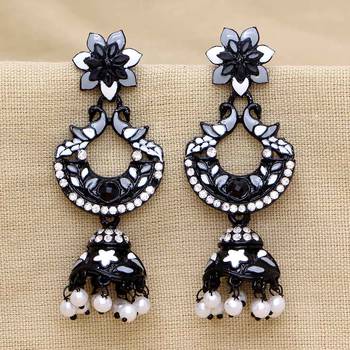 Grey jhumkas 1