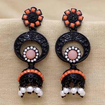 Orange jhumkas 1