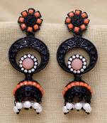 Orange jhumkas