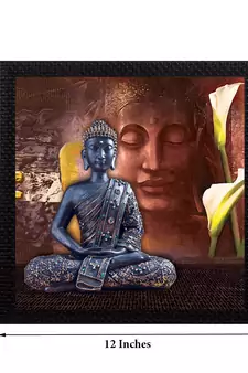 Laughing Buddha Design Satin Matt Texture UV Art Painting