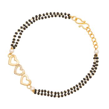 Black diamond mangalsutra 1