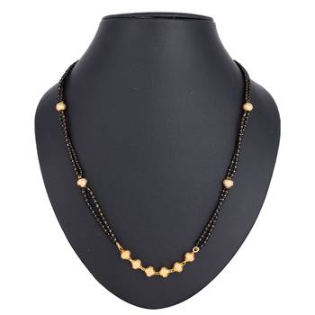 Black diamond mangalsutra 1