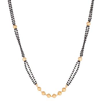Black diamond mangalsutra 3