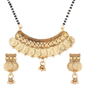 Gold diamond mangalsutra 2