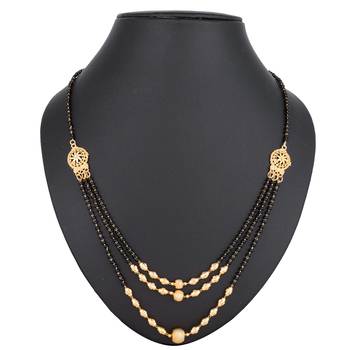 Black diamond mangalsutra 1