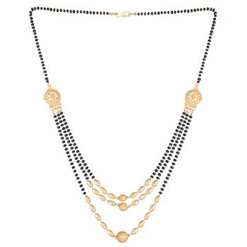 Black diamond mangalsutra 2