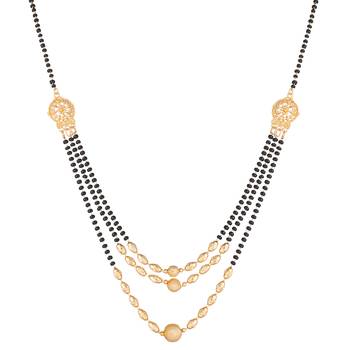 Black diamond mangalsutra 3