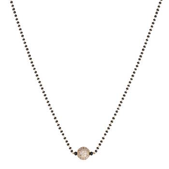 Black diamond mangalsutra 3