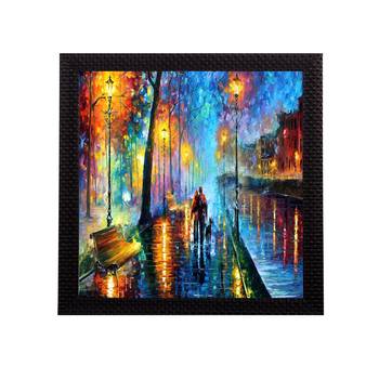 Beauty under Rain Satin Matt Texture UV Art Painting 1