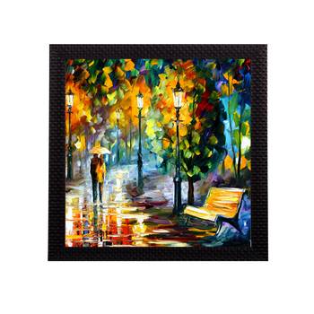 Beauty under Rain Satin Matt Texture UV Art Painting 1