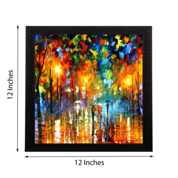 Beauty under Rain Satin Matt Texture UV Art Painting 3