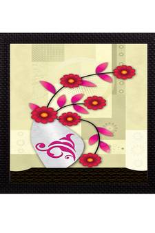Floral Theme Satin Matt Texture UV Art Painting