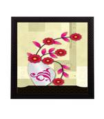 Floral Theme Satin Matt Texture UV Art Painting