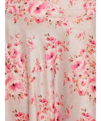 Grey Floral Pink Skirt-Set 6