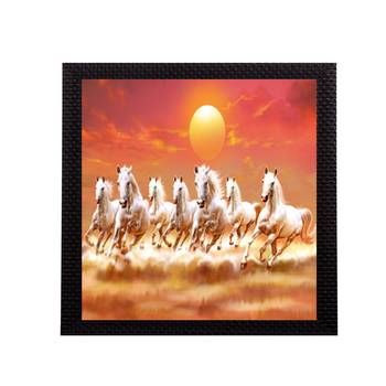 7 Running Lucky Horses Design Satin Matt Texture UV Art Painting 1
