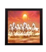 7 Running Lucky Horses Design Satin Matt Texture UV Art Painting