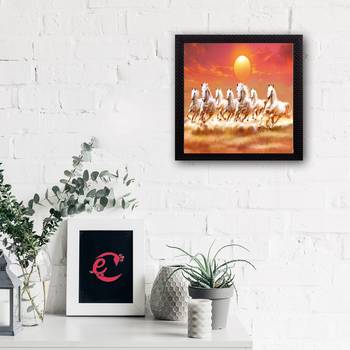7 Running Lucky Horses Design Satin Matt Texture UV Art Painting 2