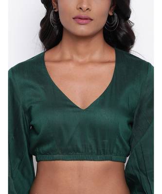 Beige Grid Green Skirt-Set 6