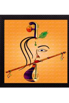 Lord Krishna Matt Texture UV Art Painting