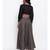 Black Grid Leaf Skirt-Set