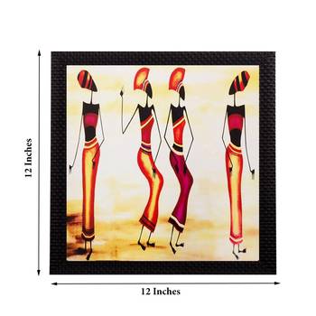 Abstract 4 Lady Design Satin Matt Texture UV Art Painting 2