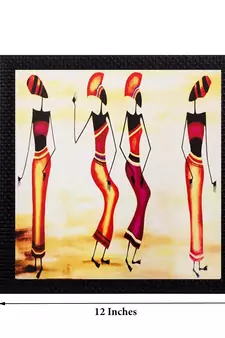 Abstract 4 Lady Design Satin Matt Texture UV Art Painting