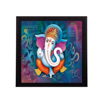 Lord Ganesha Satin Matt Texture UV Art Painting 1