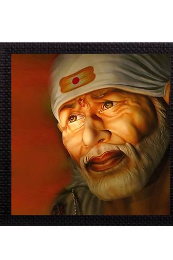 Sai Baba Matt Textured UV Art Painting