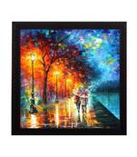 Rain Scene Satin Matt Texture UV Art Painting
