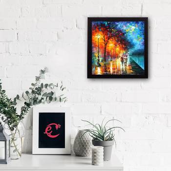 Rain Scene Satin Matt Texture UV Art Painting 2