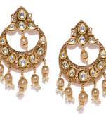 Yellow pearl earrings